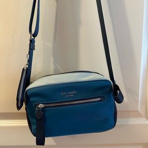 neoprene kate spade navy color blocked crossbody bag